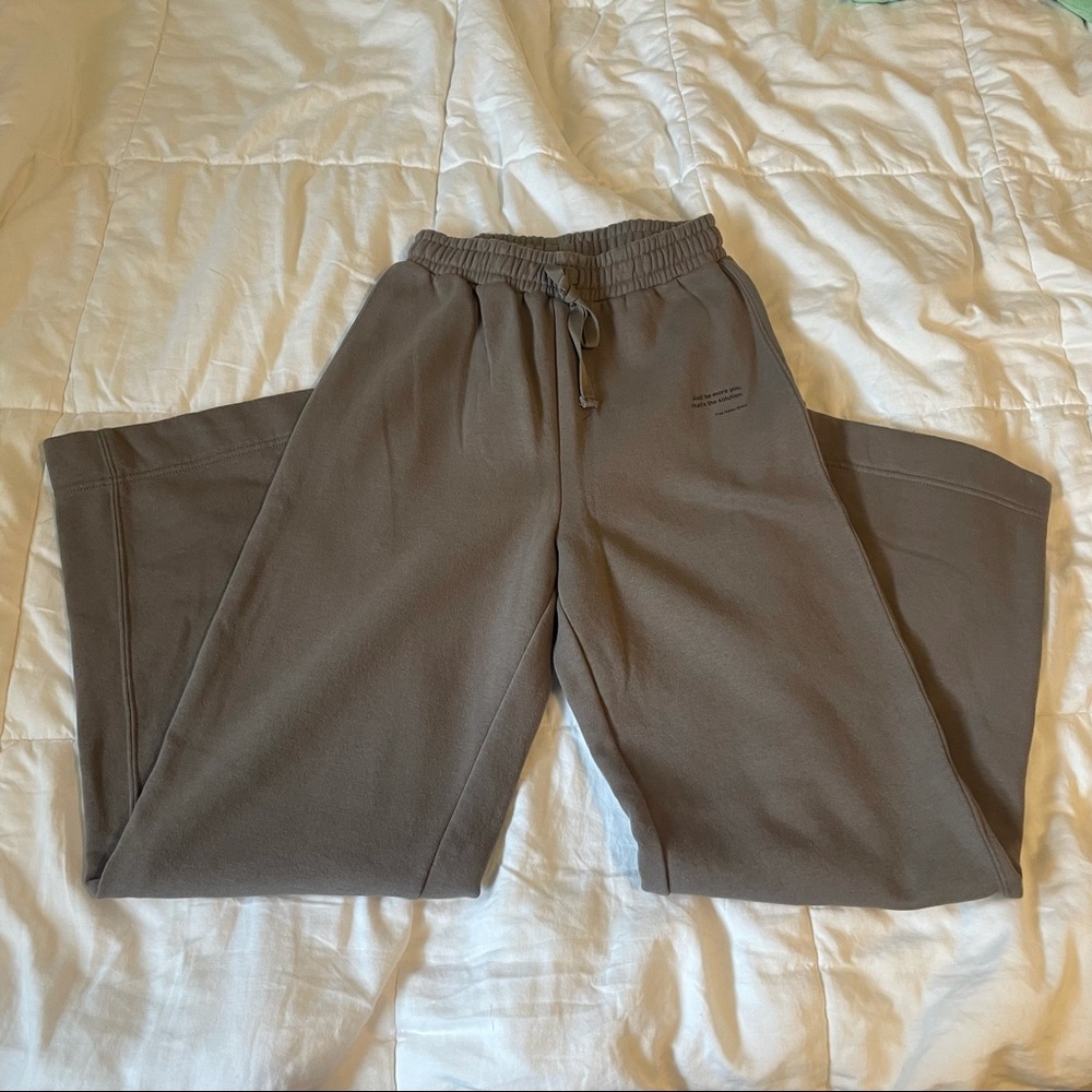 h&m wide leg sweatpants